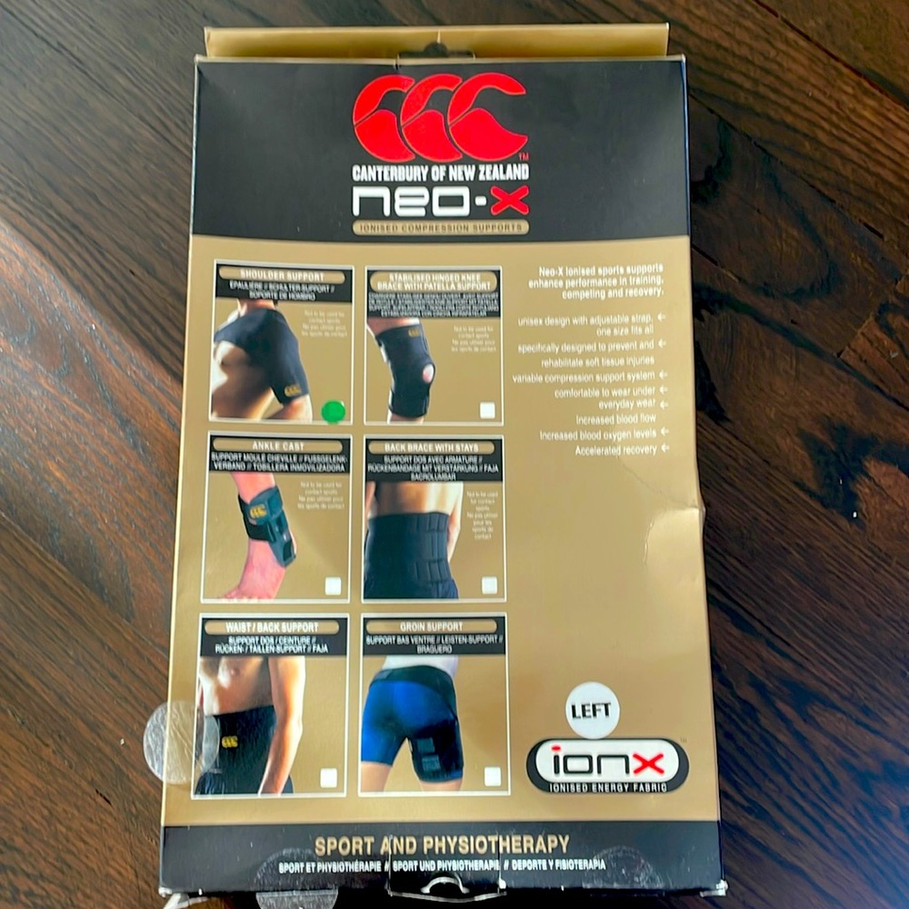 Sport and physiotherapy shoulder support ( left shoulders)